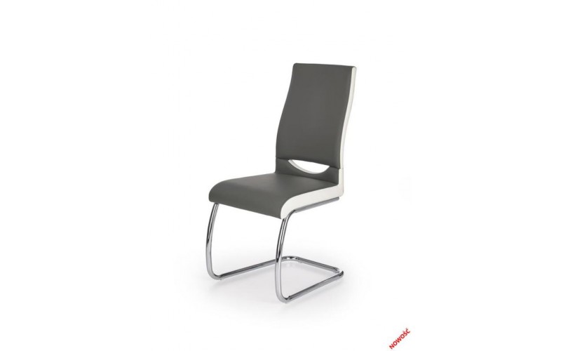 K259 krzesło popielato - białe