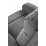 OSLO - fotel wypoczynkowy rozkładany ciemny popiel