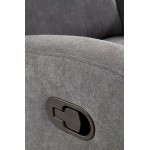 OSLO - fotel wypoczynkowy rozkładany ciemny popiel
