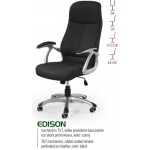 EDISON- fotel obrotowy gabinetowy czarny