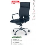 MANTUS - fotel obrotowy gabinetowy czarny