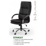 STANLEY- fotel obrotowy gabinetowy czarny