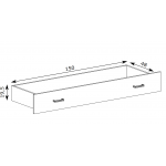 ANTICA - Szuflada pod łóżko na kółkach (A6)