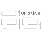 UMBRIA III - Narożnik 270 x 177 cm
