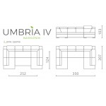 UMBRIA IV - Narożnik 350 x 207 cm